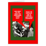 Anti President Obama happy holidays Greeting Card