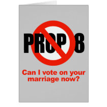 ANTI PROP 8 - Can I vote on your marriage cards