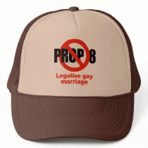 ANTI PROP 8 - Legalize gay marriage hats