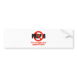 ANTI PROP 8 - Straight against Hate Bumper Stickers