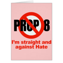ANTI PROP 8 - Straight against Hate cards