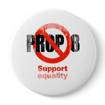 ANTI PROP 8 - Support Equality Faded.png Pinback Buttons