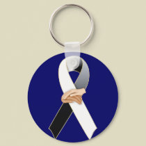 Anti Racism Awareness Ribbon Keychain by mrssocolov Anti Racism Awareness Ribbon Keychain