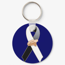 Anti Racism Awareness Ribbon Keychain by mrssocolov Anti Racism Awareness Ribbon Keychain