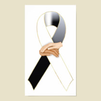 Anti Racism Awareness Ribbon Print by mrssocolov Anti Racism Awareness Ribbon Print