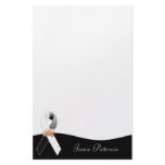 Anti Racism Ribbon Awareness Personal Stationery