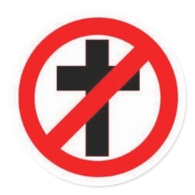 Anti-Religion Large Sticker by wearealone