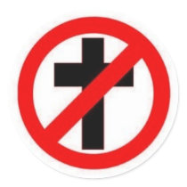 Anti-Religion Large Sticker by wearealone Anti-Religion Large Sticker