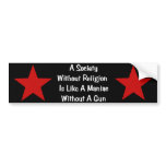 Anti-Religion Quote Bumper Sticker