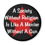 Anti-Religion Quote Refrigerator Magnet