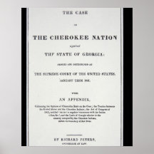 Anti-removal tract, by Cherokee Nation, in reponse Posters