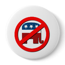 Anti-Republican 3D Pinback Buttons