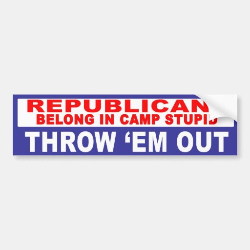 Anti-Republican -  Camp Stupid Bumper Sticker