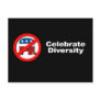 Anti-Republican - Celebrate Diversity Postcard