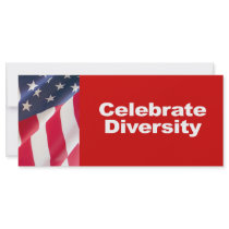 Anti-Republican - Celebrate Diversity Custom Rack Card