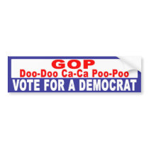 Anti-Republican -  Doo Doo bumper stickers