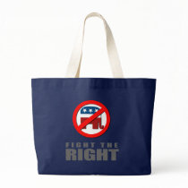 Anti-Republican- Fight the Right Canvas Bag