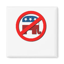 Anti-Republican- Fight the Right Fridge Magnet