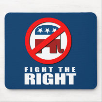 Anti-Republican - Fight the Right Mouse Pad