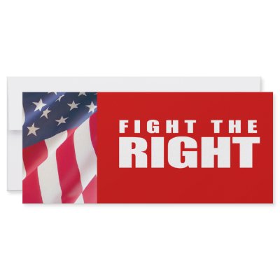 Anti-Republican- Fight the Right Custom Rack Cards by AntiRepublican