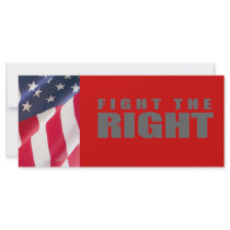 Anti-Republican- Fight the Right Full Color Rack Card