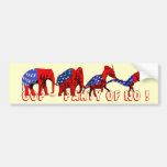 Anti-Republican GOP Party of No Satire Evolution Bumper Stickers