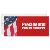 Anti-Republican - Presidentin' and stuff Full Color Rack Card
