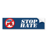 Anti-Republican - Stop Hate Bumper Stickers