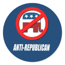 ANTI-REPUBLICAN Stuff Round Stickers