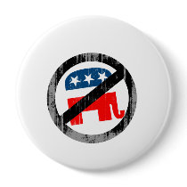 Anti-Republican white Faded.png Pinback Buttons