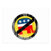 Anti-Republican yellow Faded.png Postcard