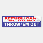 Anti-Republican -  Yes They Suck Bumper Sticker