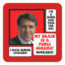 anti Rick Perry Stickers