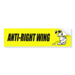 ANTI-RIGHT WING bumper stickers