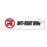 ANTI-RIGHT WING bumper stickers
