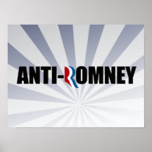 ANTI-ROMNEY -.png Print