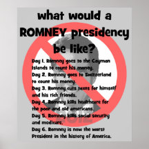 anti Romney Poster