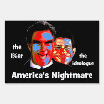 anti Romney Ryan Lawn Sign
