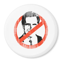 ANTI ROMNEY SLOGAN Faded.png Fridge Magnet