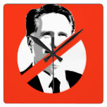 ANTI-ROMNEY SQUARE WALLCLOCK