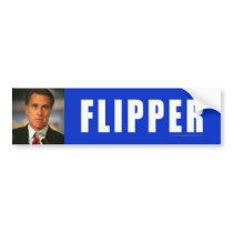 Anti-Romney sticker Flipper Bumper Sticker