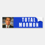 Anti-Romney sticker Total Mormon Bumper Sticker