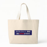 Anti Ron Paul 2012 President De-Evolution Design Tote Bag