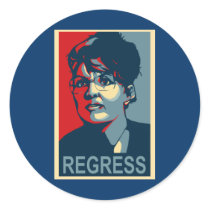 Anti-Sarah Palin Stickers - Regress by noshecant Anti-Sarah Palin Stickers - Regress