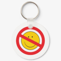 Anti-Smiley SMiley Face keychains