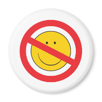 Anti-Smiley SMiley Face magnets by doonidesigns Anti-Smiley SMiley Face magnets