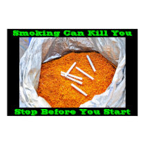 anti smoking posters on Green