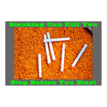 anti smoking posters on Green