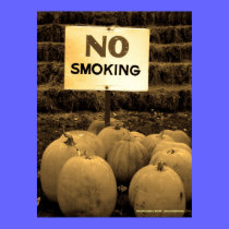 Anti-Smoking Pumpkins - Sepiatone posters