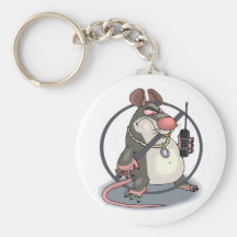 Anti-Snitch No Rats Keychain
